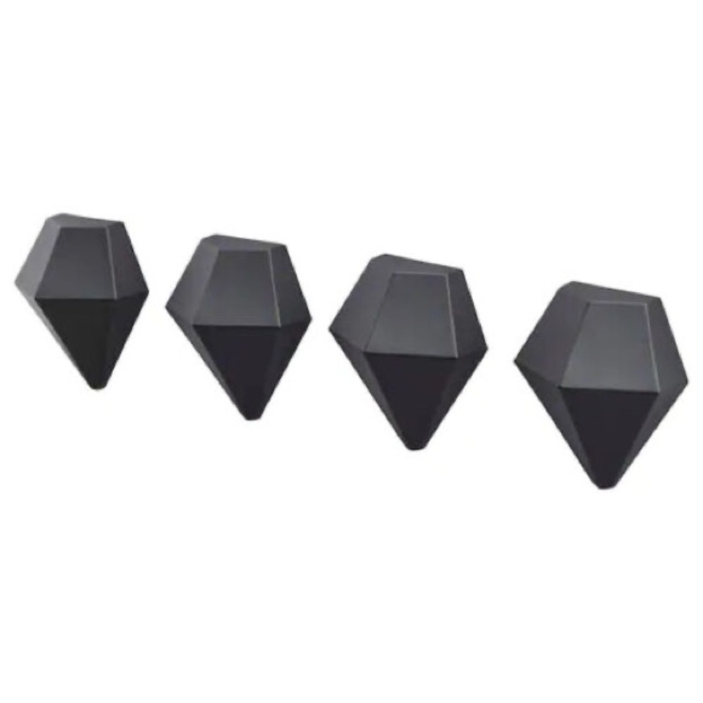 IKEA TOTEBO Magnet Black Diamond shape (4-PACK) BRAND NEW